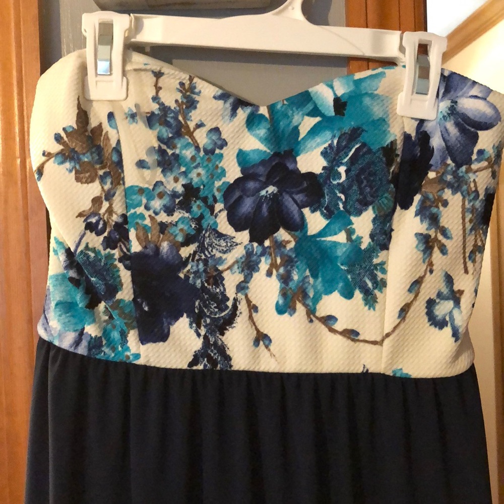 Strapless maxi dress